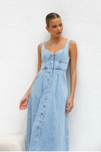 Florence™ Light Blue Denim Dress