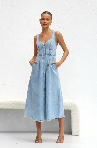 Florence™ Light Blue Denim Dress