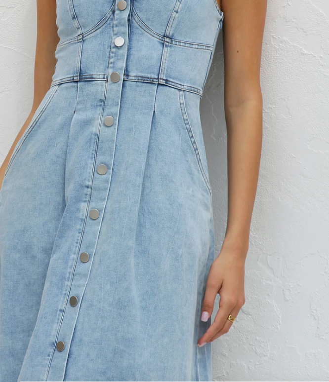 Florence™ Light Blue Denim Dress