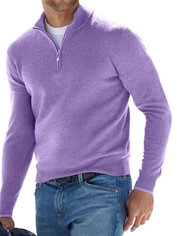 V-Neck Wool Fleece Polo