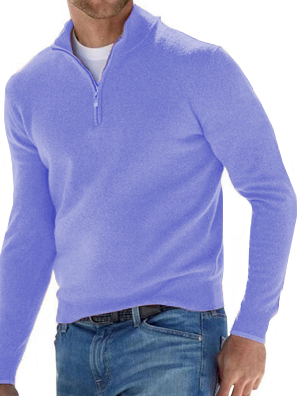 V-Neck Wool Fleece Polo