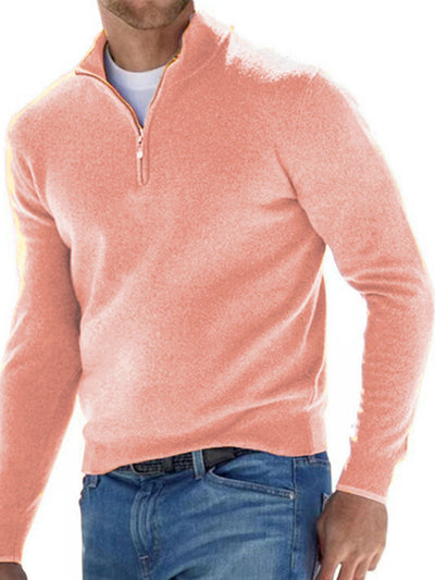 V-Neck Wool Fleece Polo