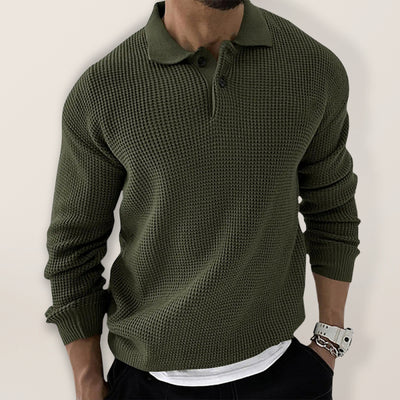 Slim Fit Lapel Sweater