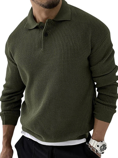 Slim Fit Lapel Sweater