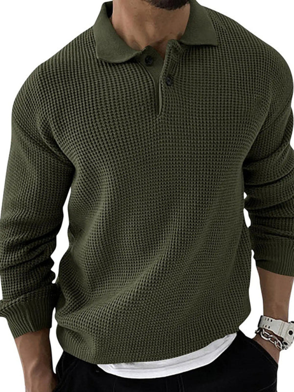 Slim Fit Lapel Sweater