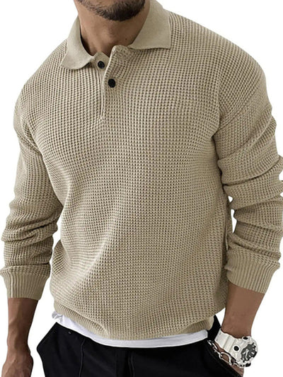 Slim Fit Lapel Sweater