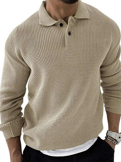 Slim Fit Lapel Sweater