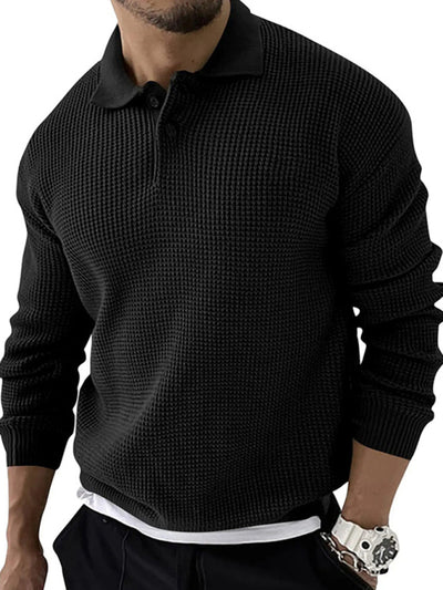 Slim Fit Lapel Sweater