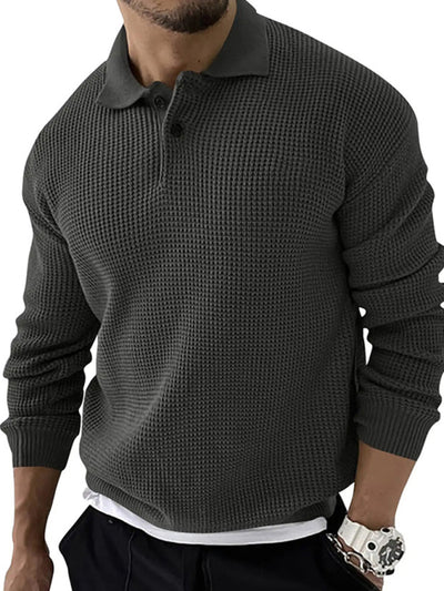 Slim Fit Lapel Sweater