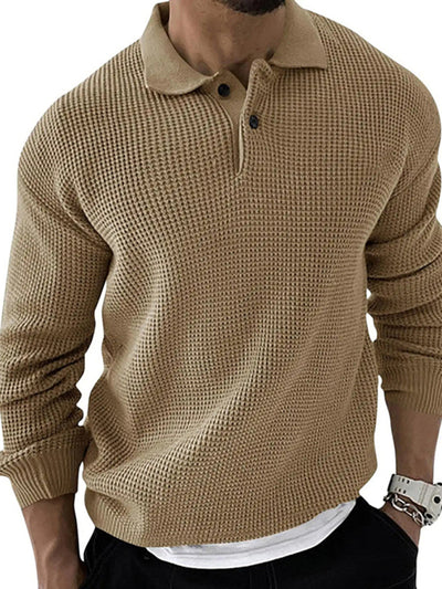 Slim Fit Lapel Sweater