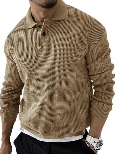 Slim Fit Lapel Sweater