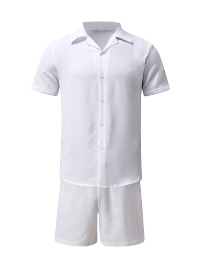 Cotton-Linen Summer Short Sleeve Set