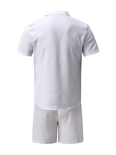 Cotton-Linen Summer Short Sleeve Set