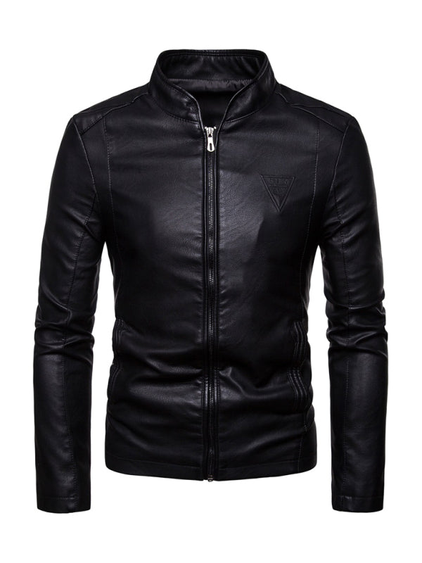 Stand Collar Motorcycle Jacket