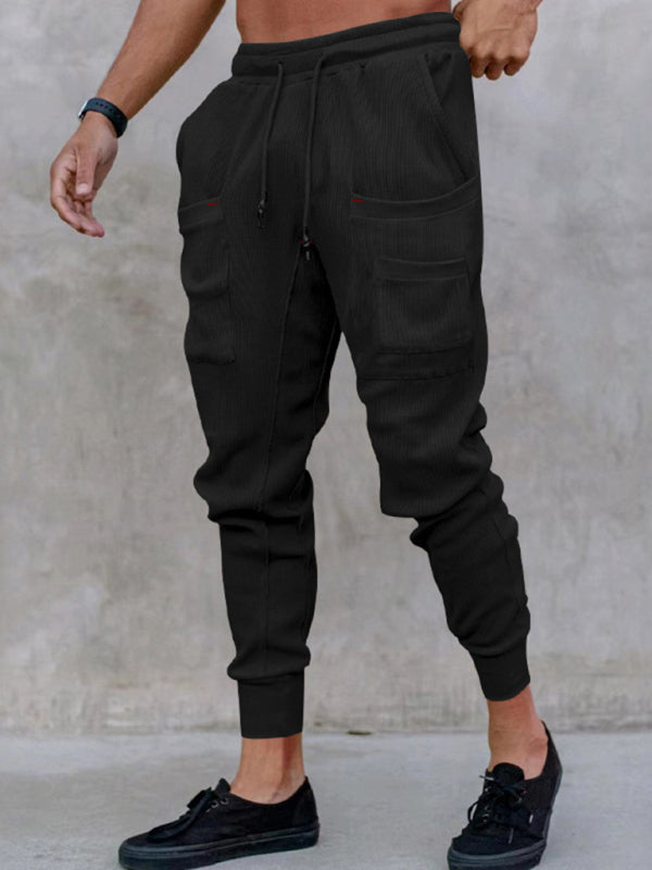 Loose-Fit Multi-Pocket Sports Pants