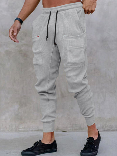 Loose-Fit Multi-Pocket Sports Pants