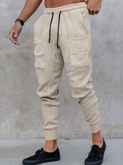 Loose-Fit Multi-Pocket Sports Pants