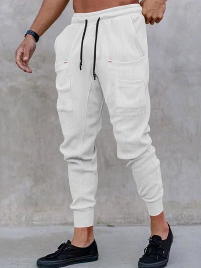 Loose-Fit Multi-Pocket Sports Pants