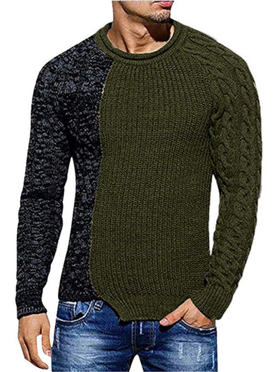 Slim Fit Round Neck Knitted Sweater