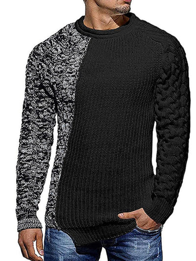 Slim Fit Round Neck Knitted Sweater