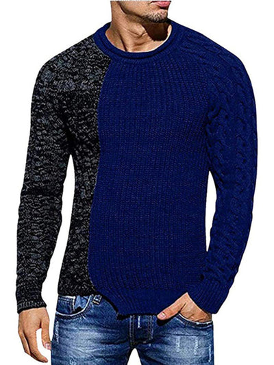 Slim Fit Round Neck Knitted Sweater