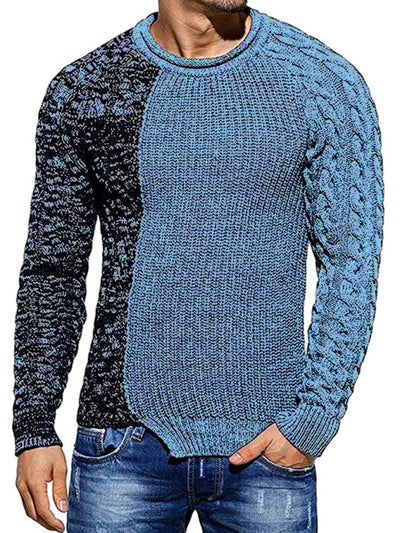 Slim Fit Round Neck Knitted Sweater