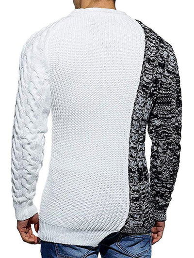 Slim Fit Round Neck Knitted Sweater