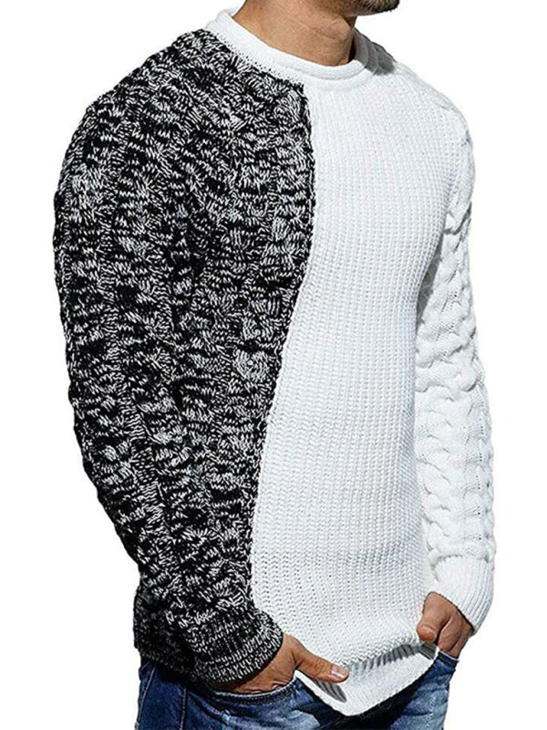 Slim Fit Round Neck Knitted Sweater