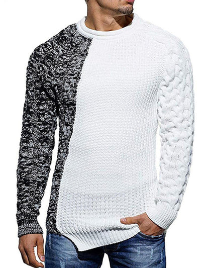 Slim Fit Round Neck Knitted Sweater