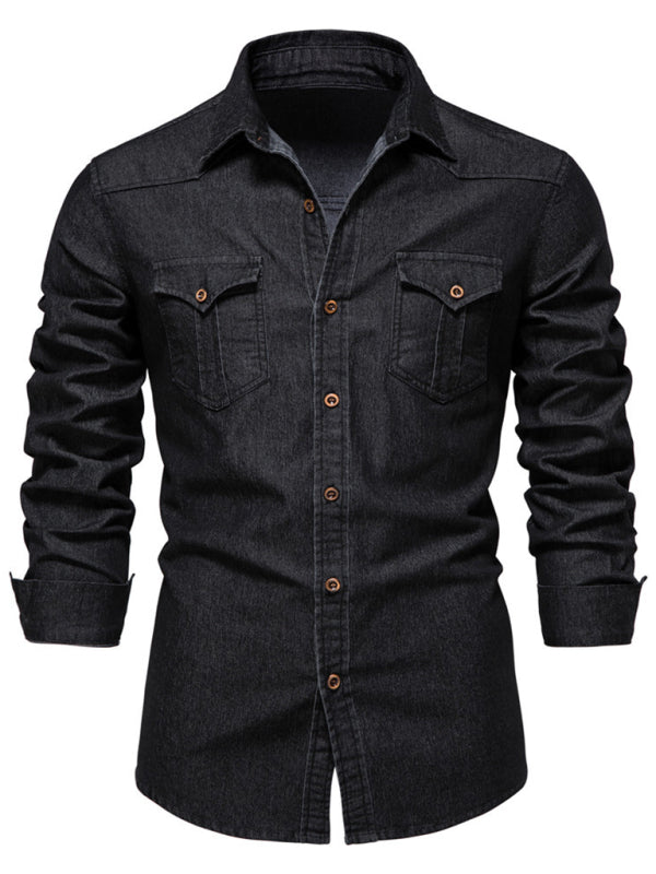 Non-Iron Denim Long Sleeve Shirt