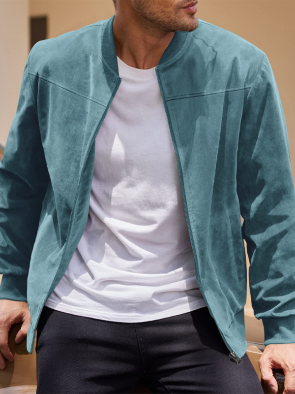 Retro Suede Zipper Jacket