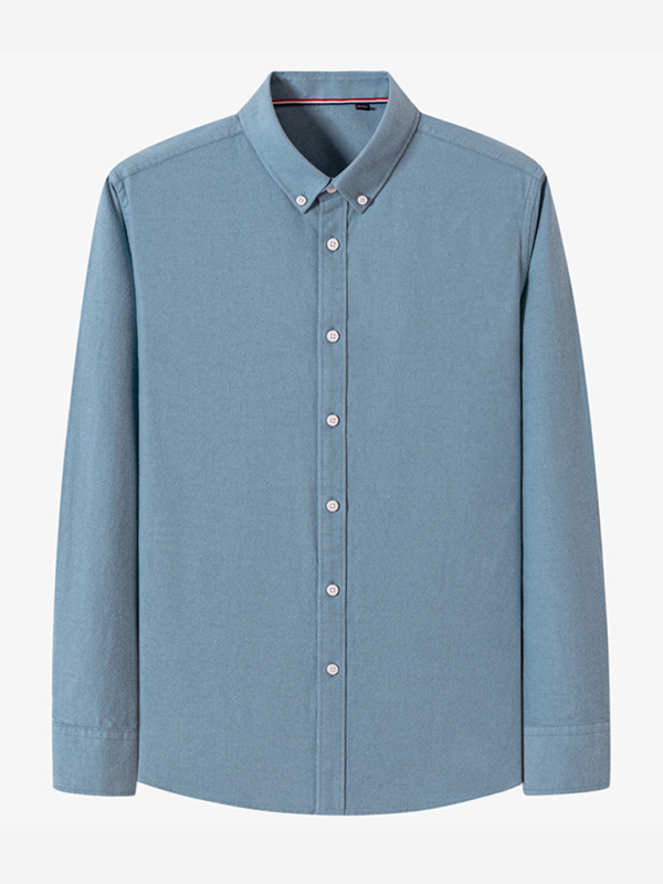 Brushed Oxford Long Sleeve Shirt