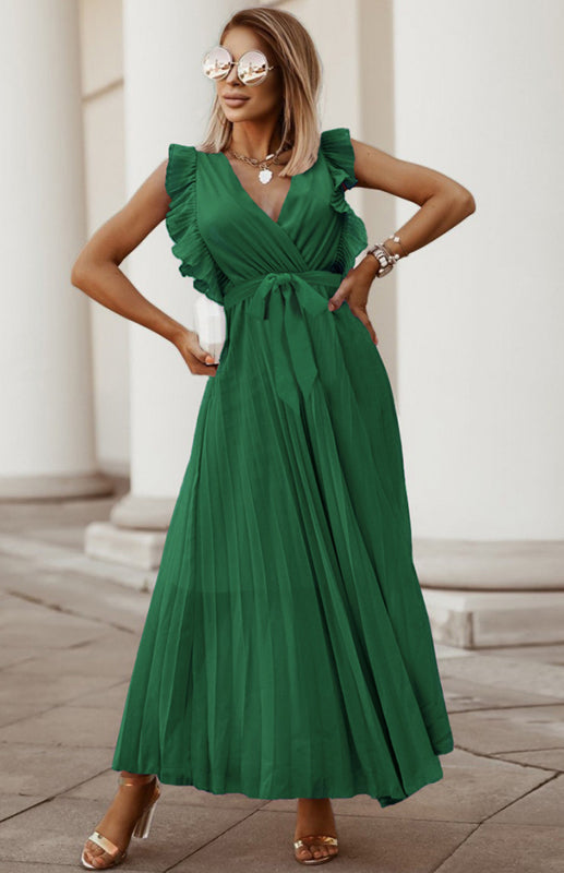 Chantilly™ Lotus Leaf Sleeve Chiffon Dress