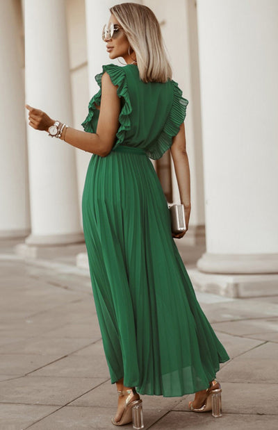 Chantilly™ Lotus Leaf Sleeve Chiffon Dress