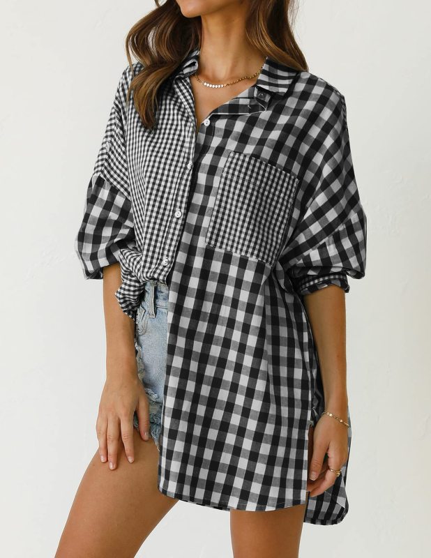 Vienna™ Asymmetric Plaid Shirt