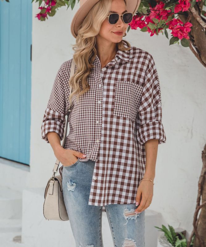 Vienna™ Asymmetric Plaid Shirt