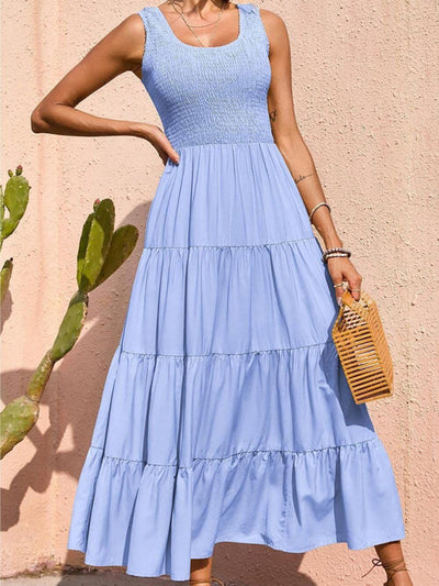 Delilah Pleated Swing Dress