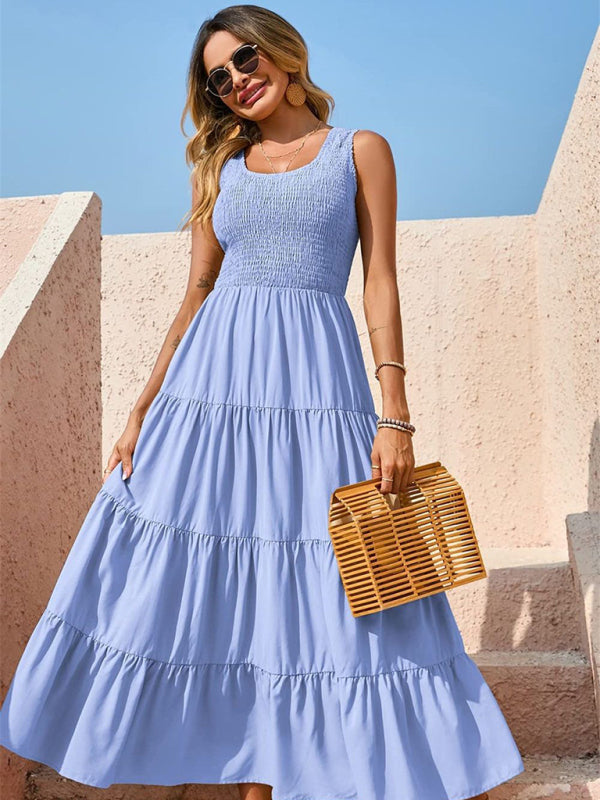 Delilah Pleated Swing Dress