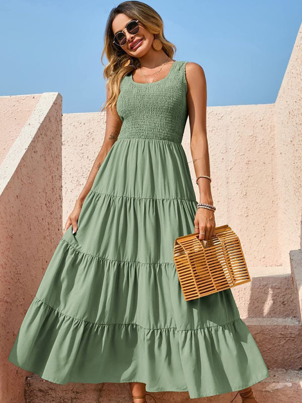 Delilah Pleated Swing Dress