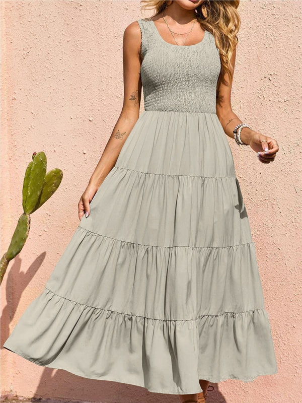 Delilah Pleated Swing Dress