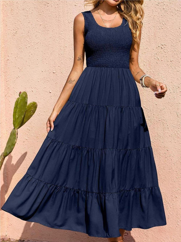 Delilah Pleated Swing Dress