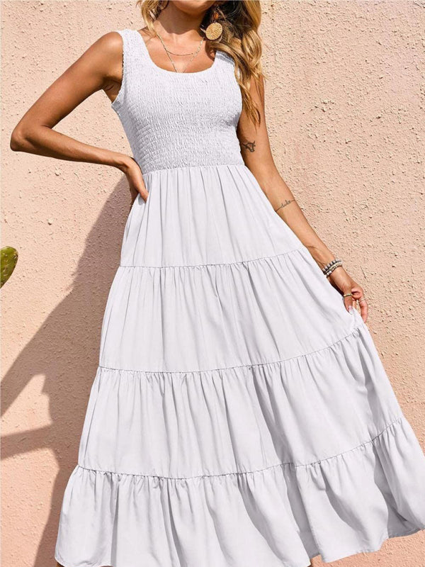 Delilah Pleated Swing Dress