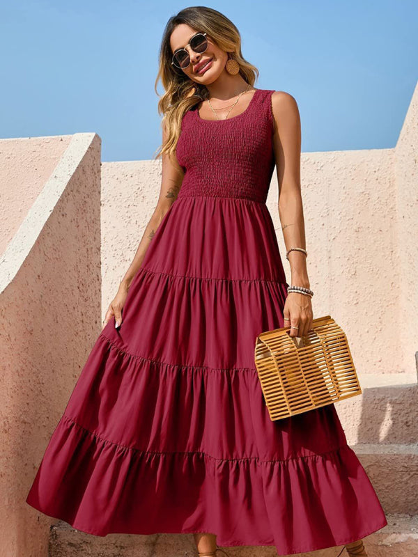 Delilah Pleated Swing Dress