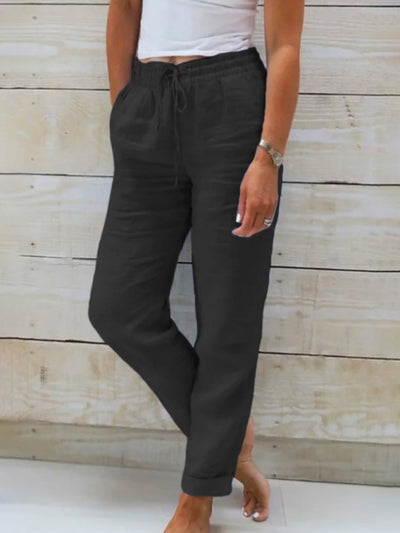 Amelia Bay™ Elastic Waist Wide Leg Pants