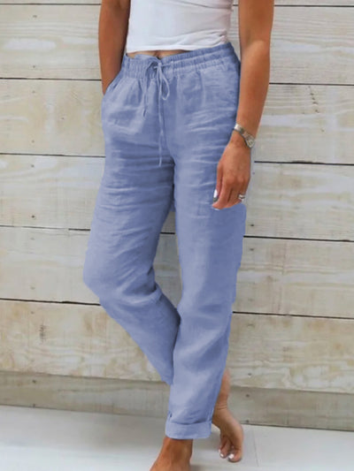 Amelia Bay™ Elastic Waist Wide Leg Pants