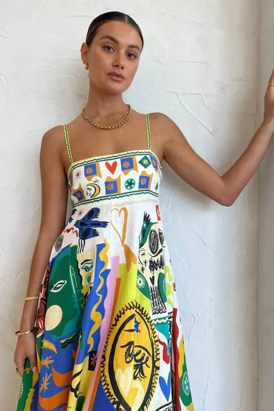 Avalon Bay™ Graffiti Print Dress